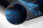 Woman Brushed Aluminum Dibond Wall Art.