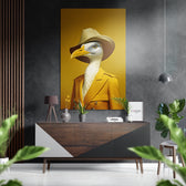 Lady Bird Brushed Aluminum Dibond Wall Art.