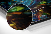 Lips Brushed Aluminum Dibond Wall Art.