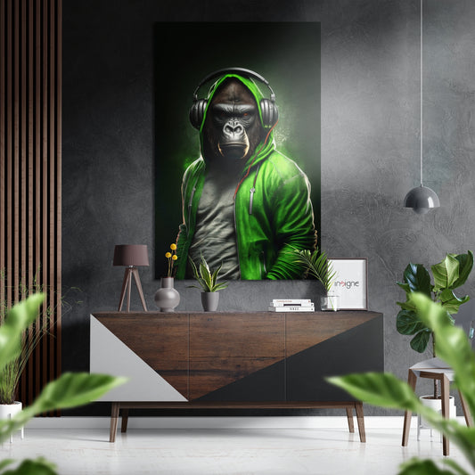 Anger of the Ape Brushed Aluminum Dibond Wall Art.