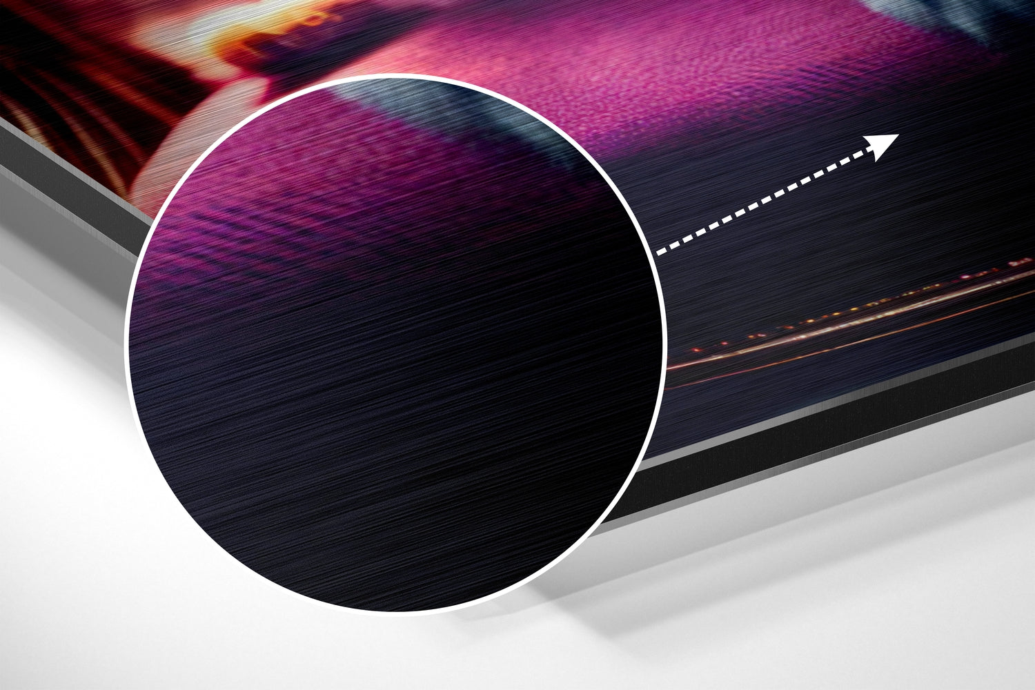 Cat King Brushed Aluminum Dibond Wall Art.