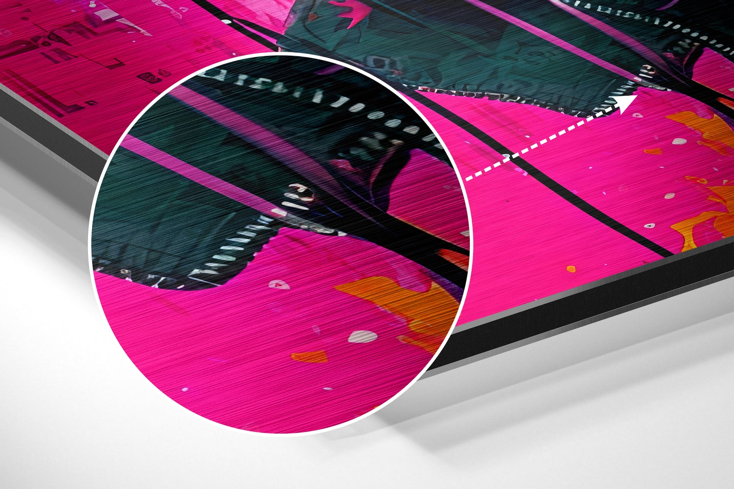 Mission Music Brushed Aluminum Dibond Wall Art.