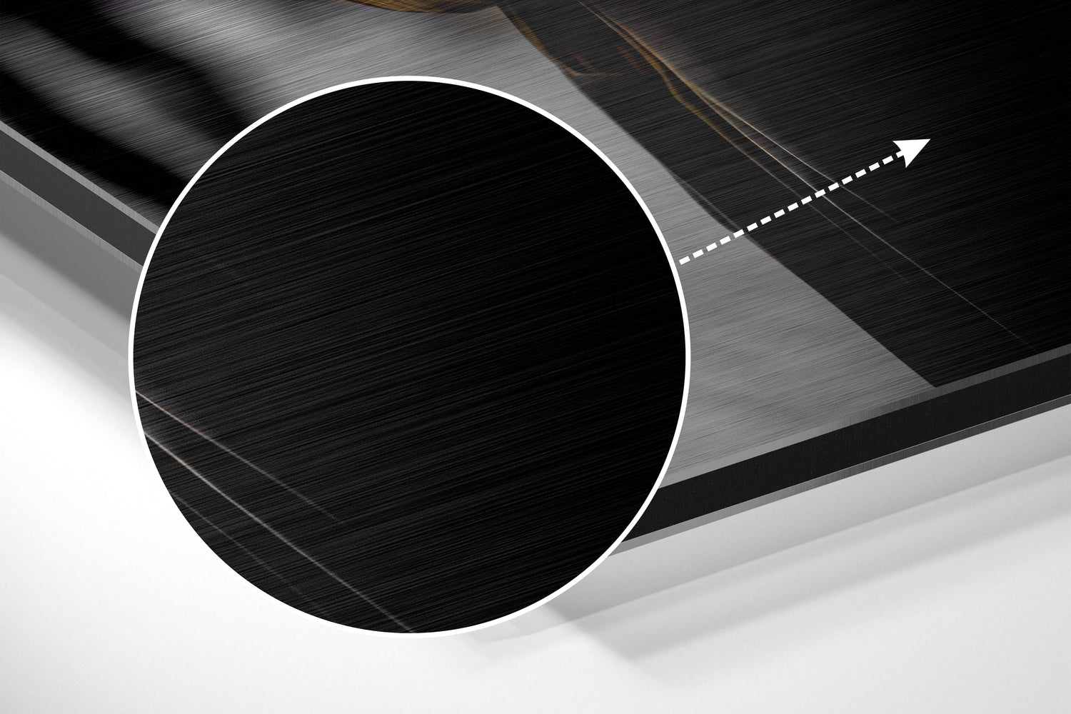 Black Panther Brushed Aluminum Dibond Wall Art.