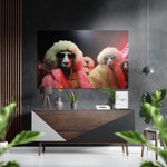 Sheeps' Life Brushed Aluminum Dibond Wall Art.