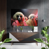 Sheeps' Life Brushed Aluminum Dibond Wall Art.