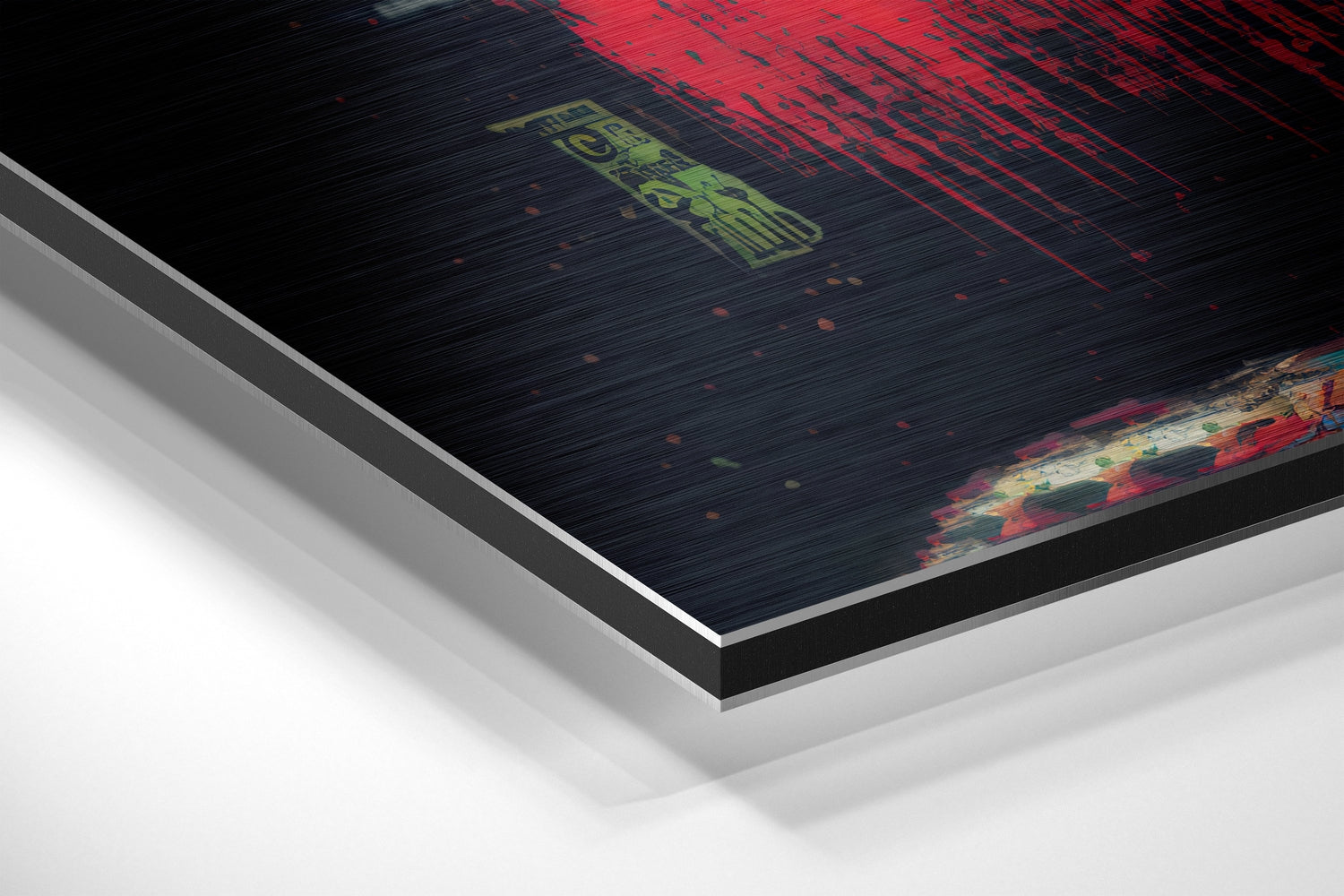 Confrontation Brushed Aluminum Dibond Wall Art.