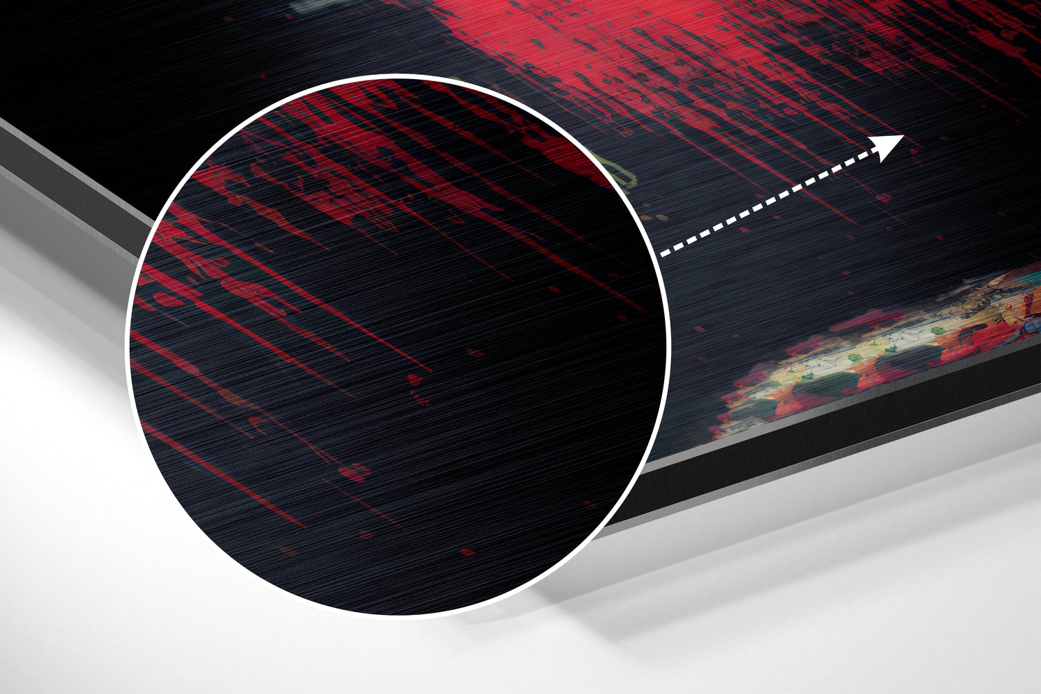 Confrontation Brushed Aluminum Dibond Wall Art.