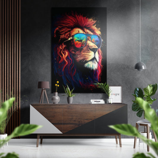 Life on my Glasses Brushed Aluminum Dibond Wall Art.