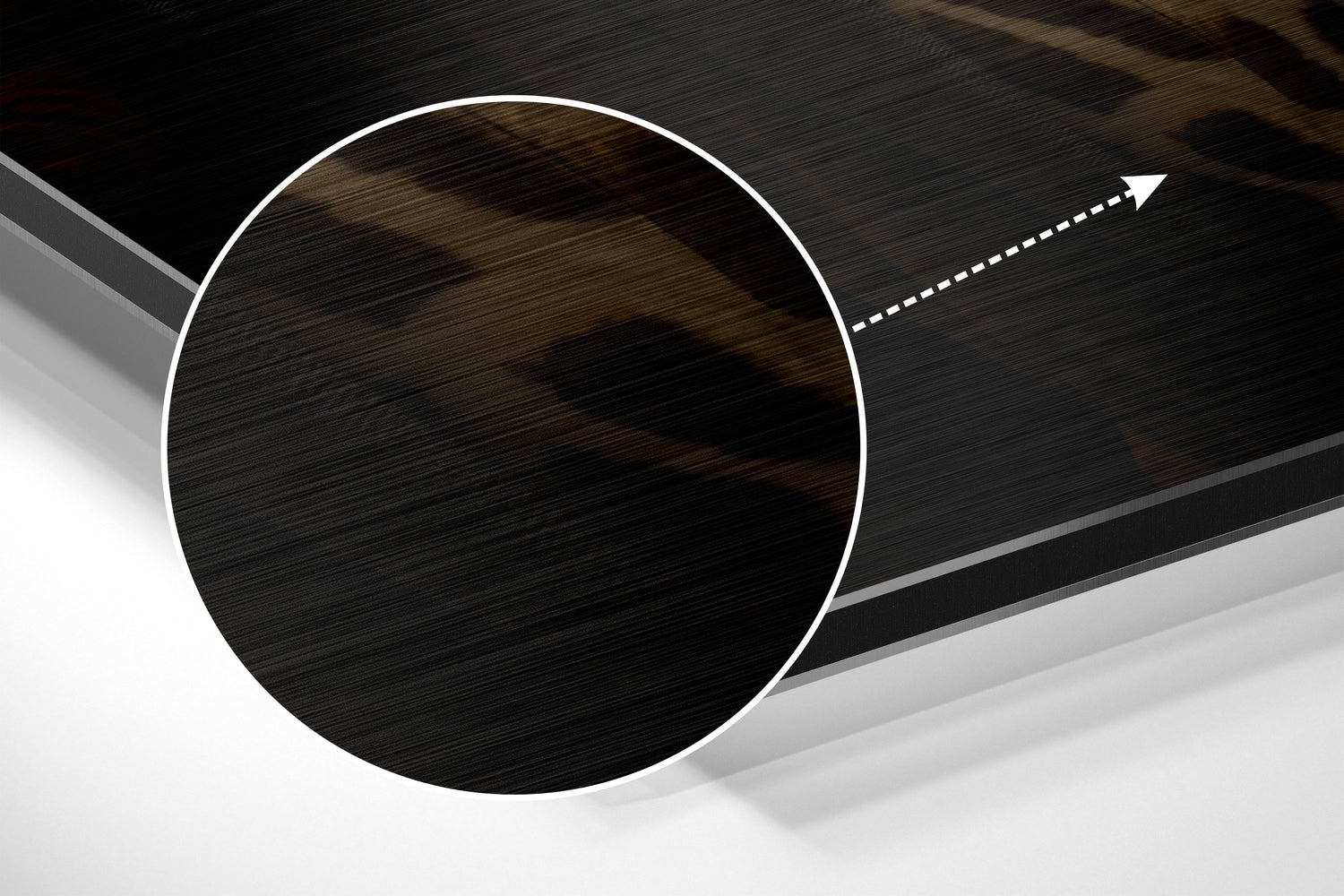 Mr. Giraffe Brushed Aluminum Dibond Wall Art.