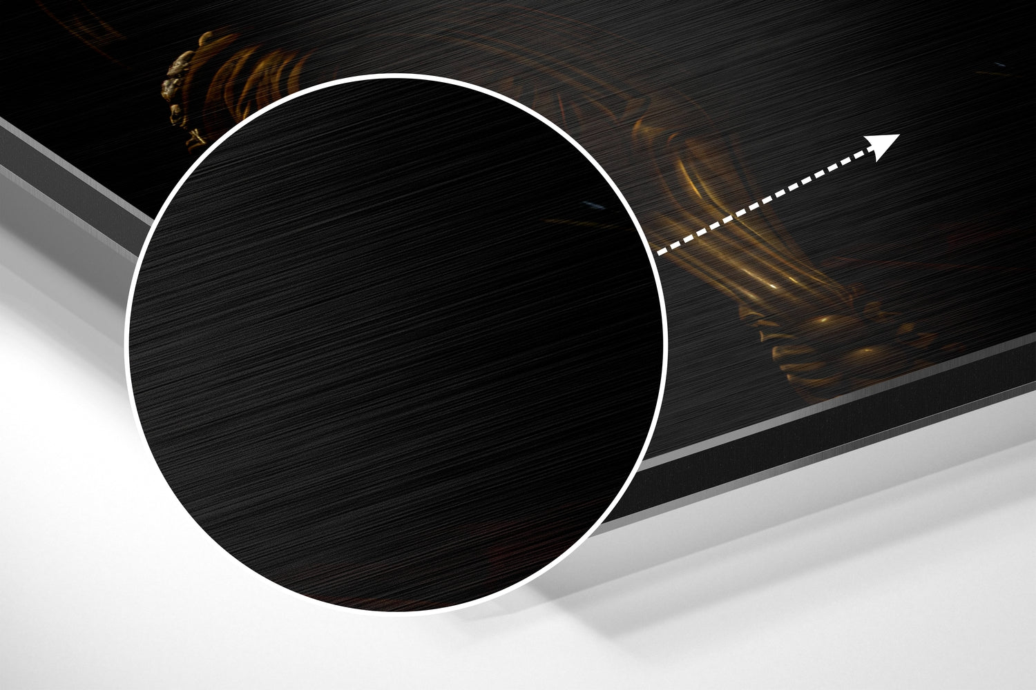 Mr. Tiger Brushed Aluminum Dibond Wall Art.