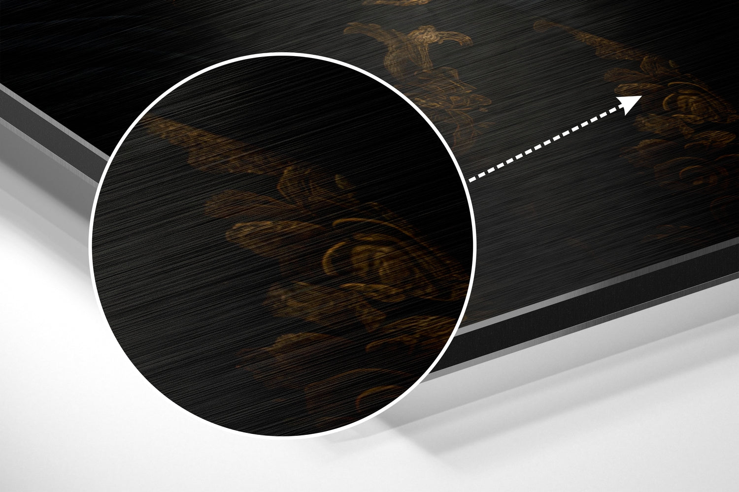 Mr. Tiger Brushed Aluminum Dibond Wall Art.