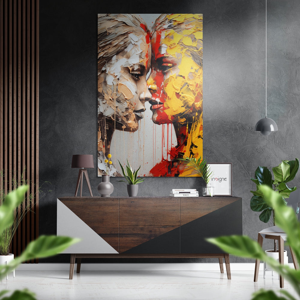 Facedown Brushed Aluminum Dibond Wall Art.
