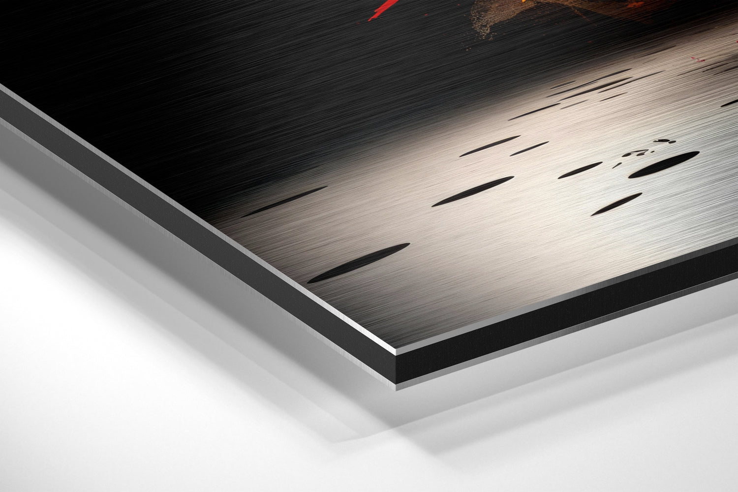 Bull Brushed Aluminum Dibond Wall Art.