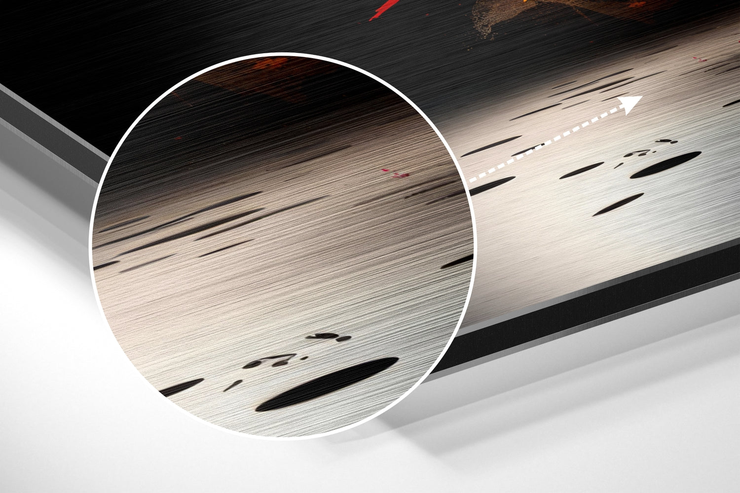 Bull Brushed Aluminum Dibond Wall Art.