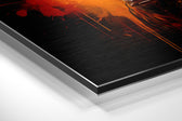 Bull Brushed Aluminum Dibond Wall Art.