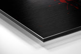 Bull Brushed Aluminum Dibond Wall Art.