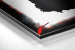 Bull Brushed Aluminum Dibond Wall Art.