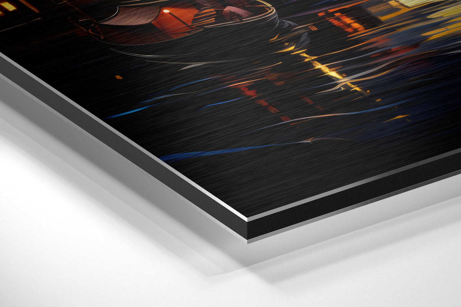 Moon Light Brushed Aluminum Dibond Wall Art.