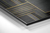 Rectangulars Brushed Aluminum Dibond Wall Art.