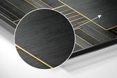 Rectangulars Brushed Aluminum Dibond Wall Art.