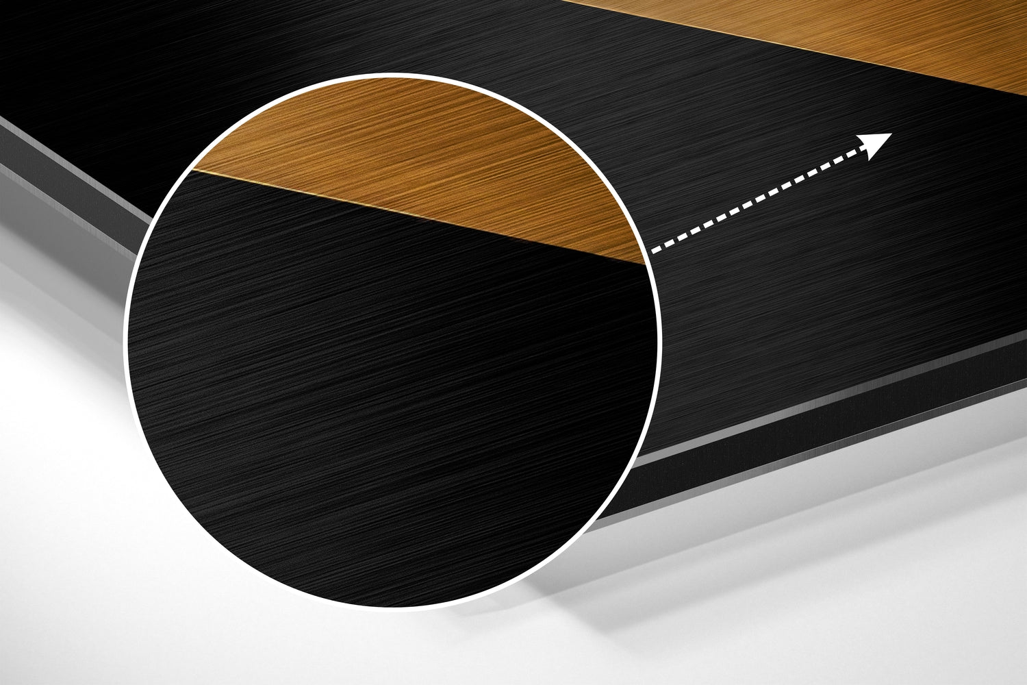 Pyramids Brushed Aluminum Dibond Wall Art.