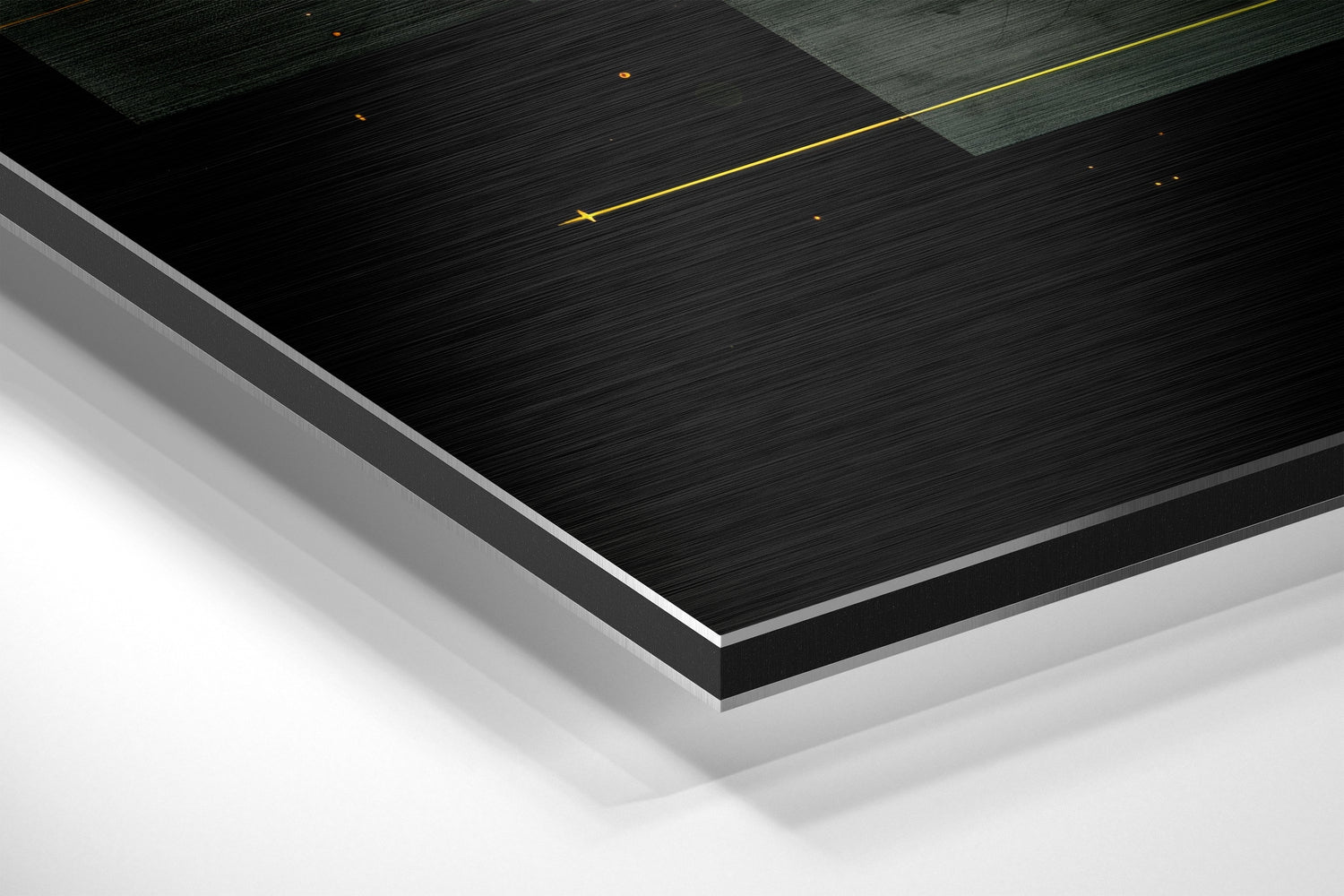 Space of Shapes Brushed Aluminum Dibond Wall Art.