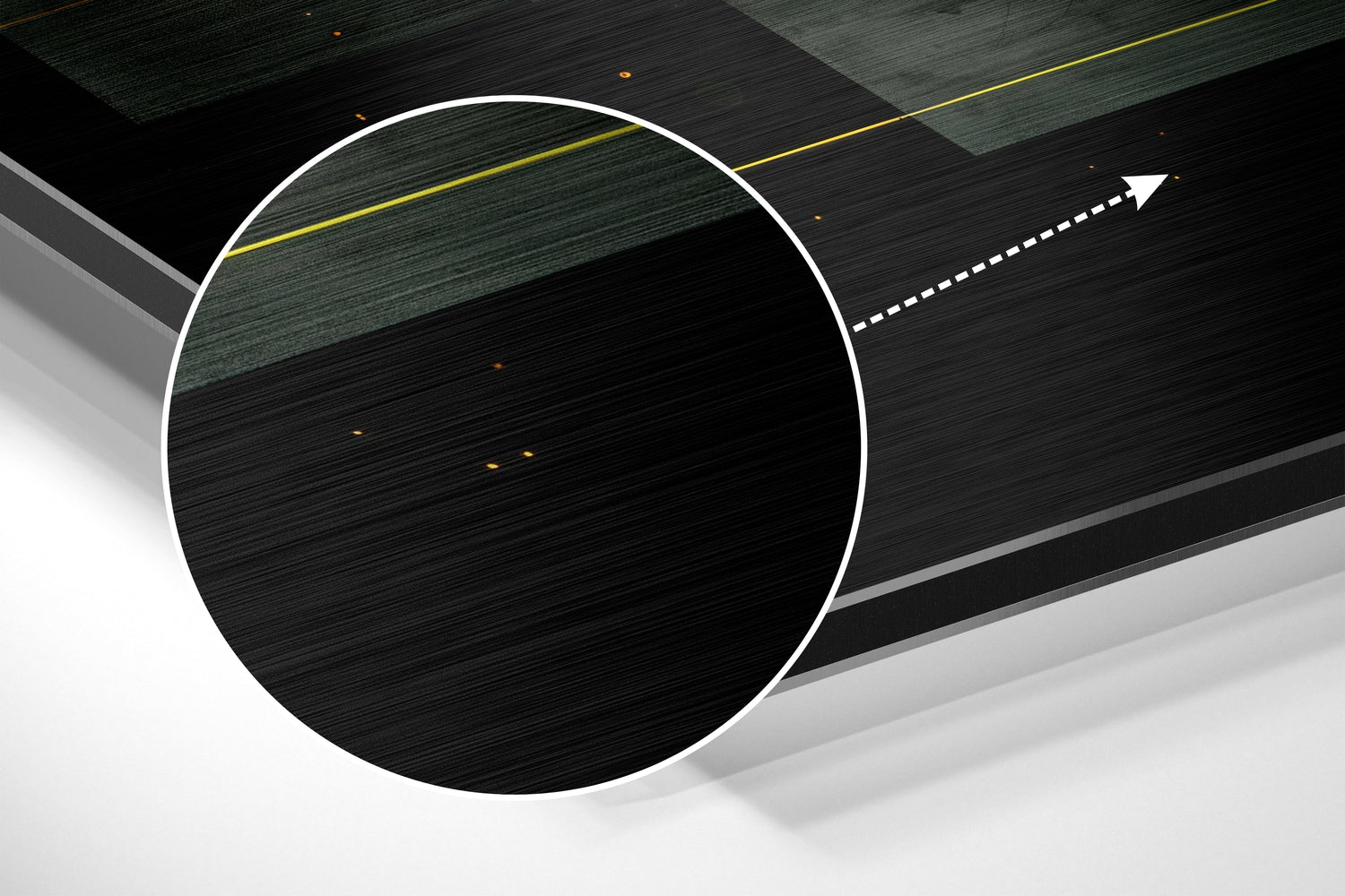 Space of Shapes Brushed Aluminum Dibond Wall Art.