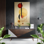Circles Brushed Aluminum Dibond Wall Art.