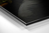 Lion as a Gentleman Brushed Aluminum Dibond Wall Art.