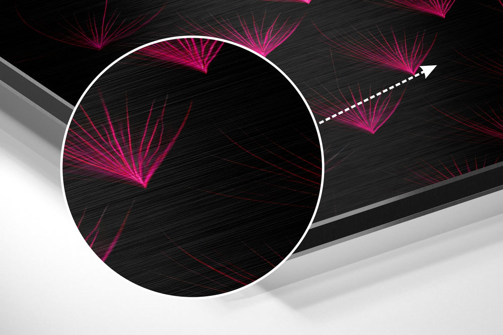 Lotus Brushed Aluminum Dibond Wall Art.