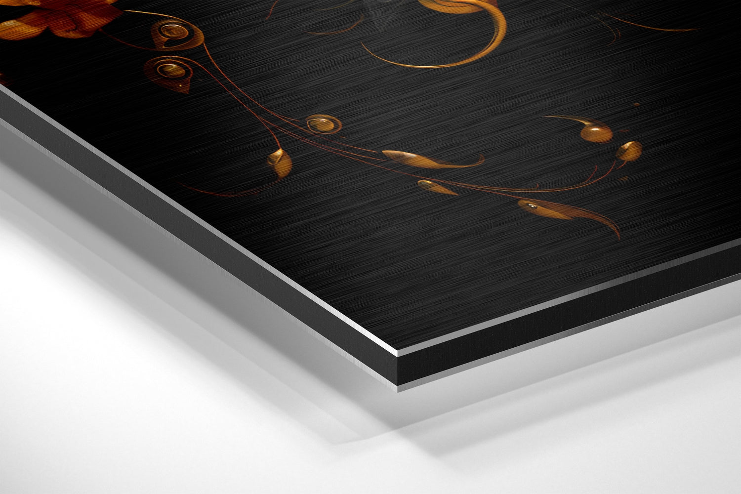 Lotus Brushed Aluminum Dibond Wall Art.