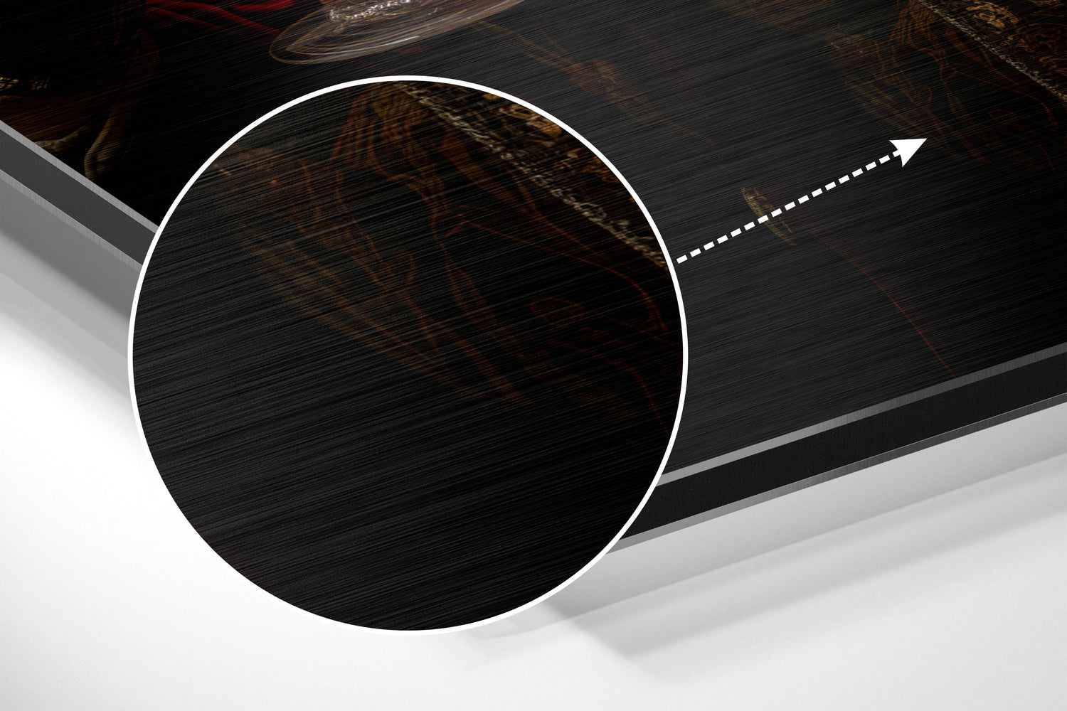 Lion as a Gentleman Brushed Aluminum Dibond Wall Art.