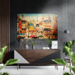 Paris Brushed Aluminum Dibond Wall Art.