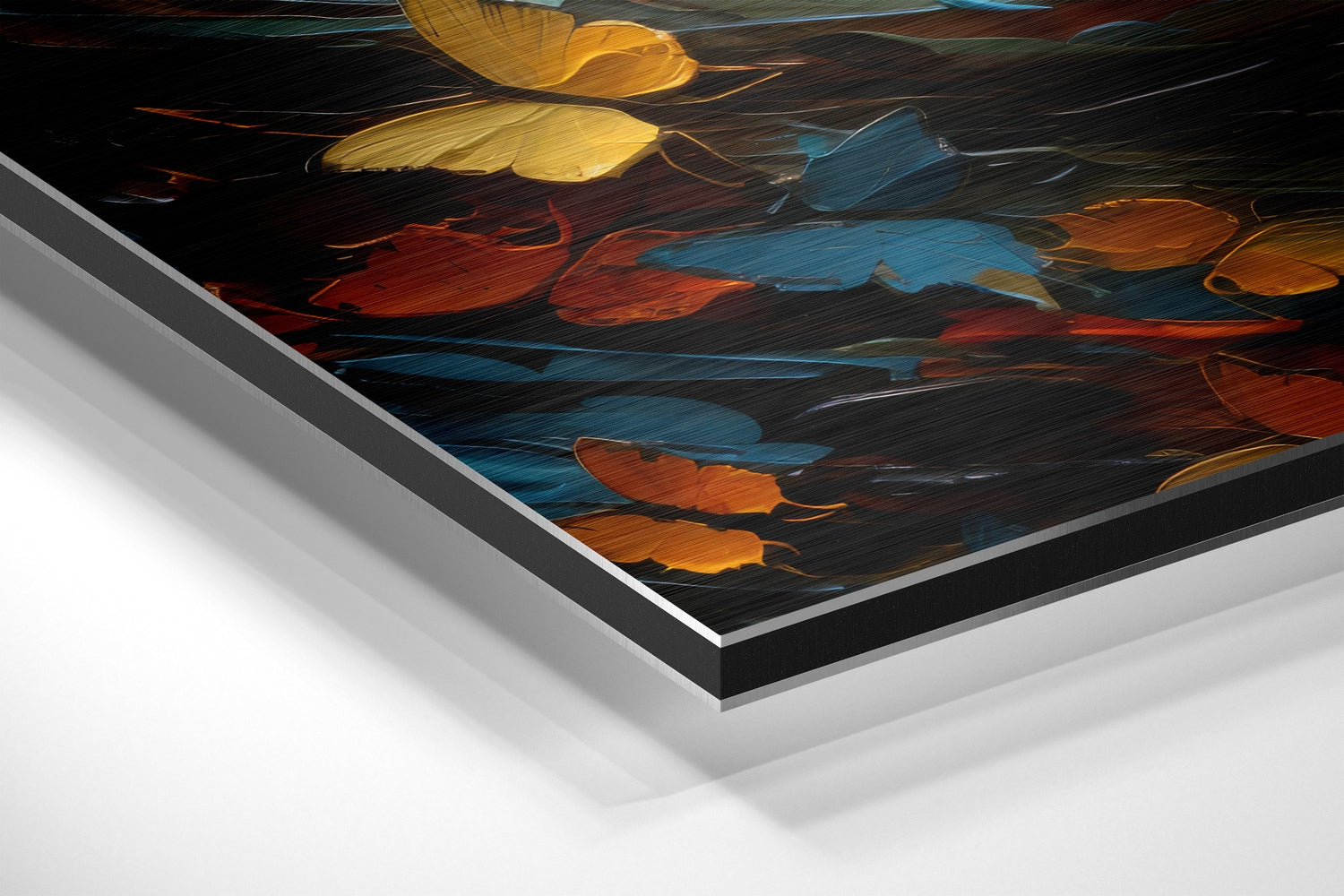 Woman Brushed Aluminum Dibond Wall Art.