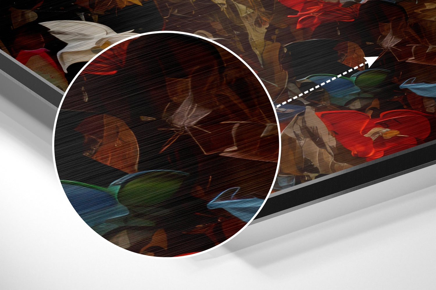 Woman Brushed Aluminum Dibond Wall Art.