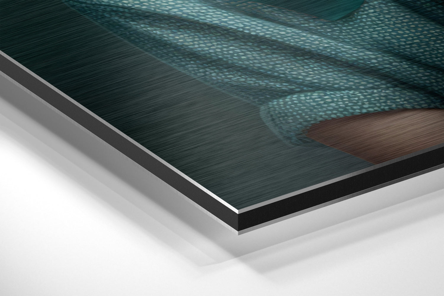 Lady Dog Brushed Aluminum Dibond Wall Art.