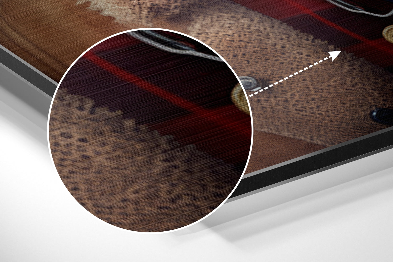 Mr. Dog Brushed Aluminum Dibond Wall Art.