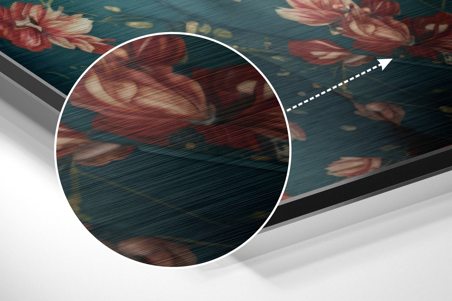 Monsieur Dog Brushed Aluminum Dibond Wall Art.