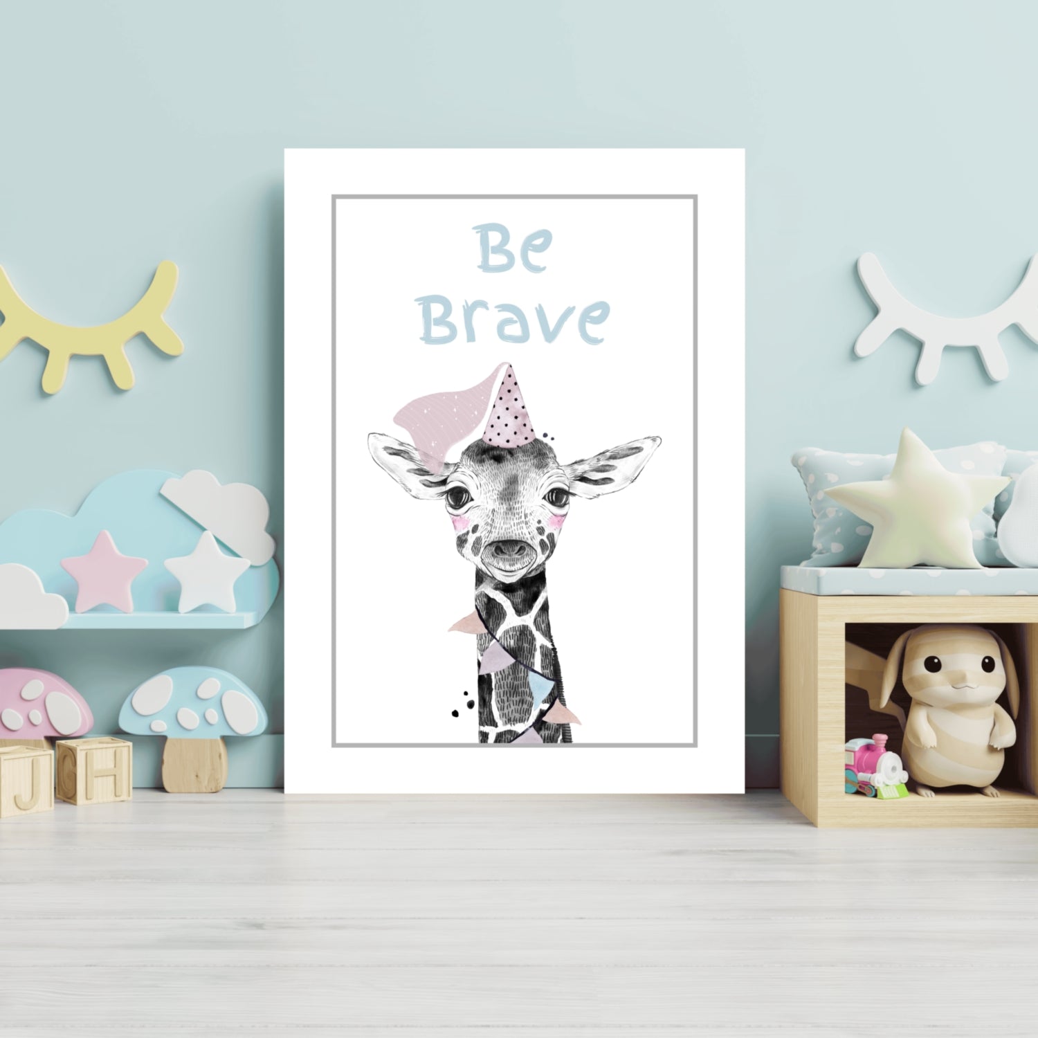 Be Brave Aluminum Print.