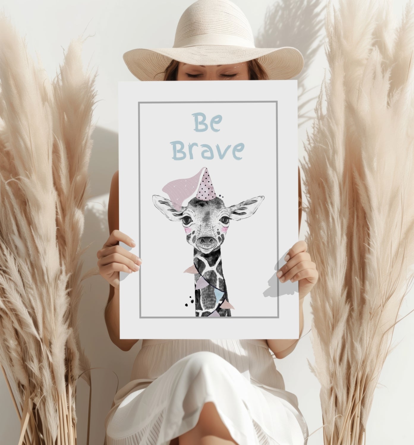 Be Brave Aluminum Print.