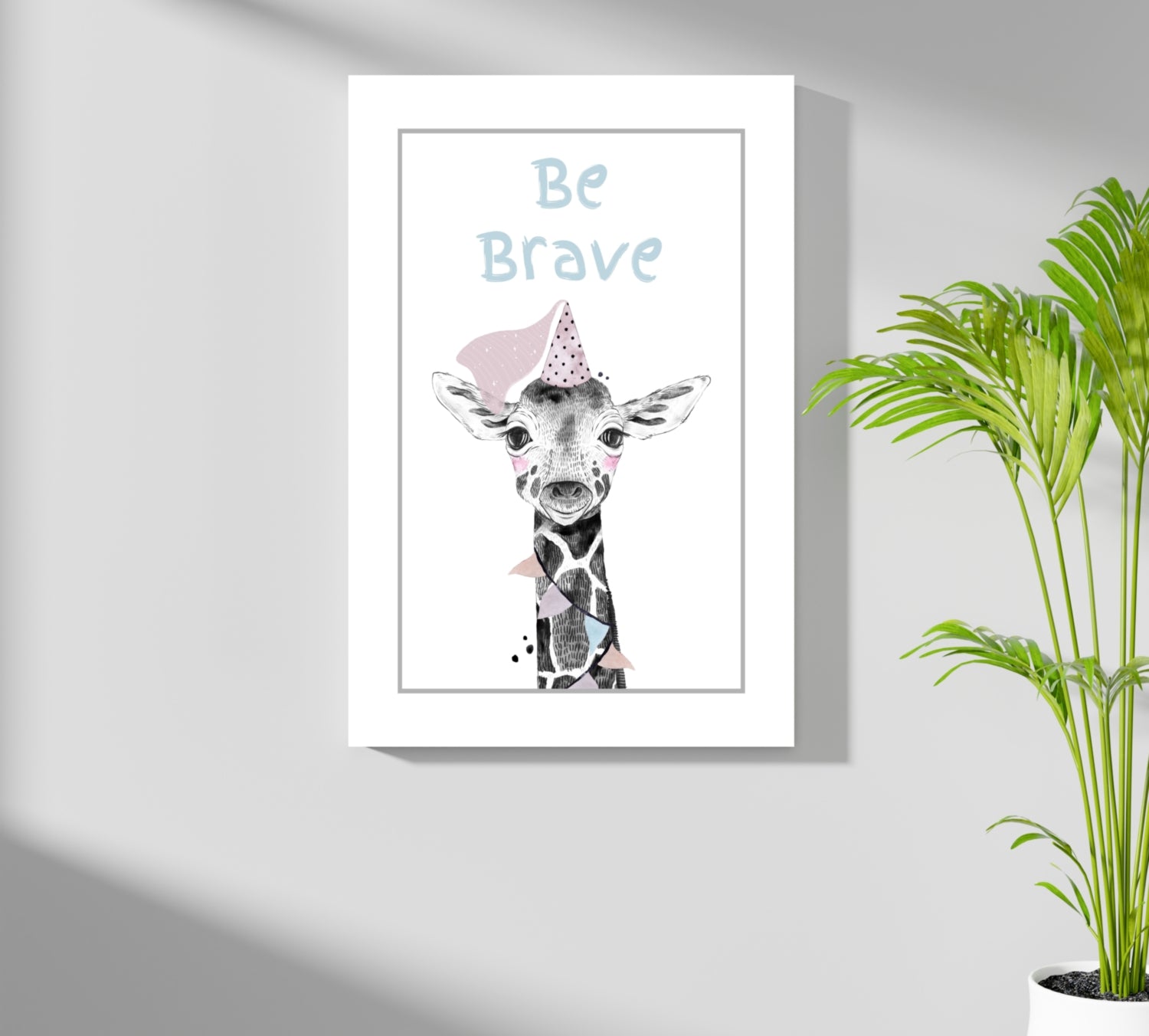 Be Brave Aluminum Print.