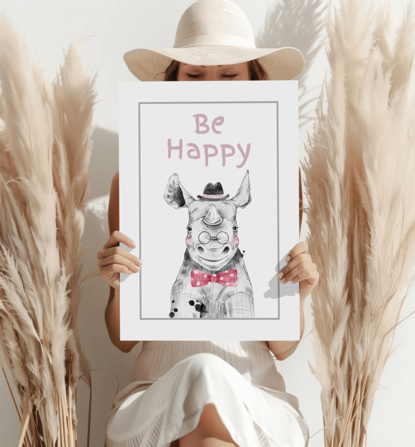 Be Happy Aluminum Print.