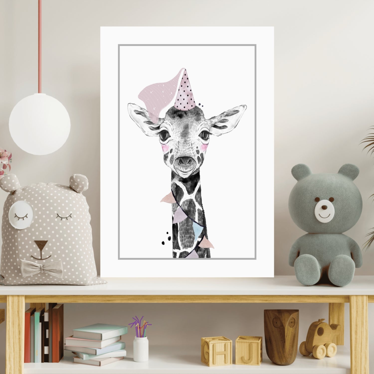 Giraffe Aluminum Print.
