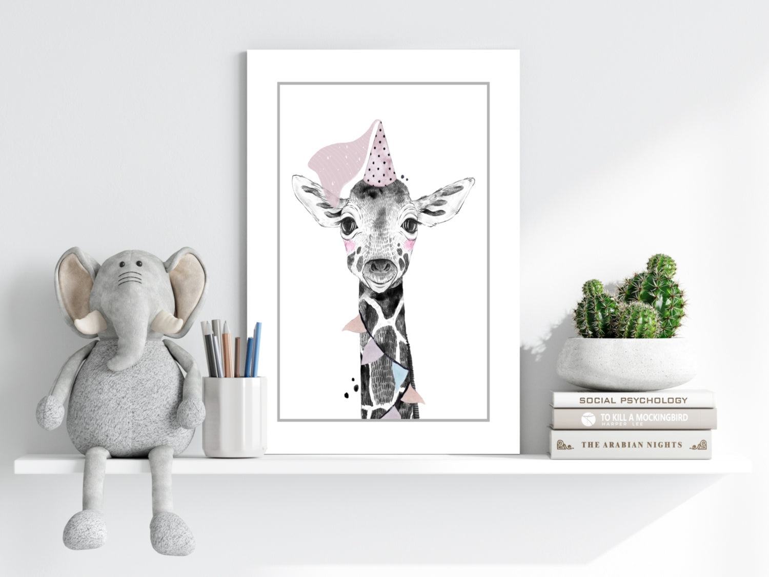 Giraffe Aluminum Print.