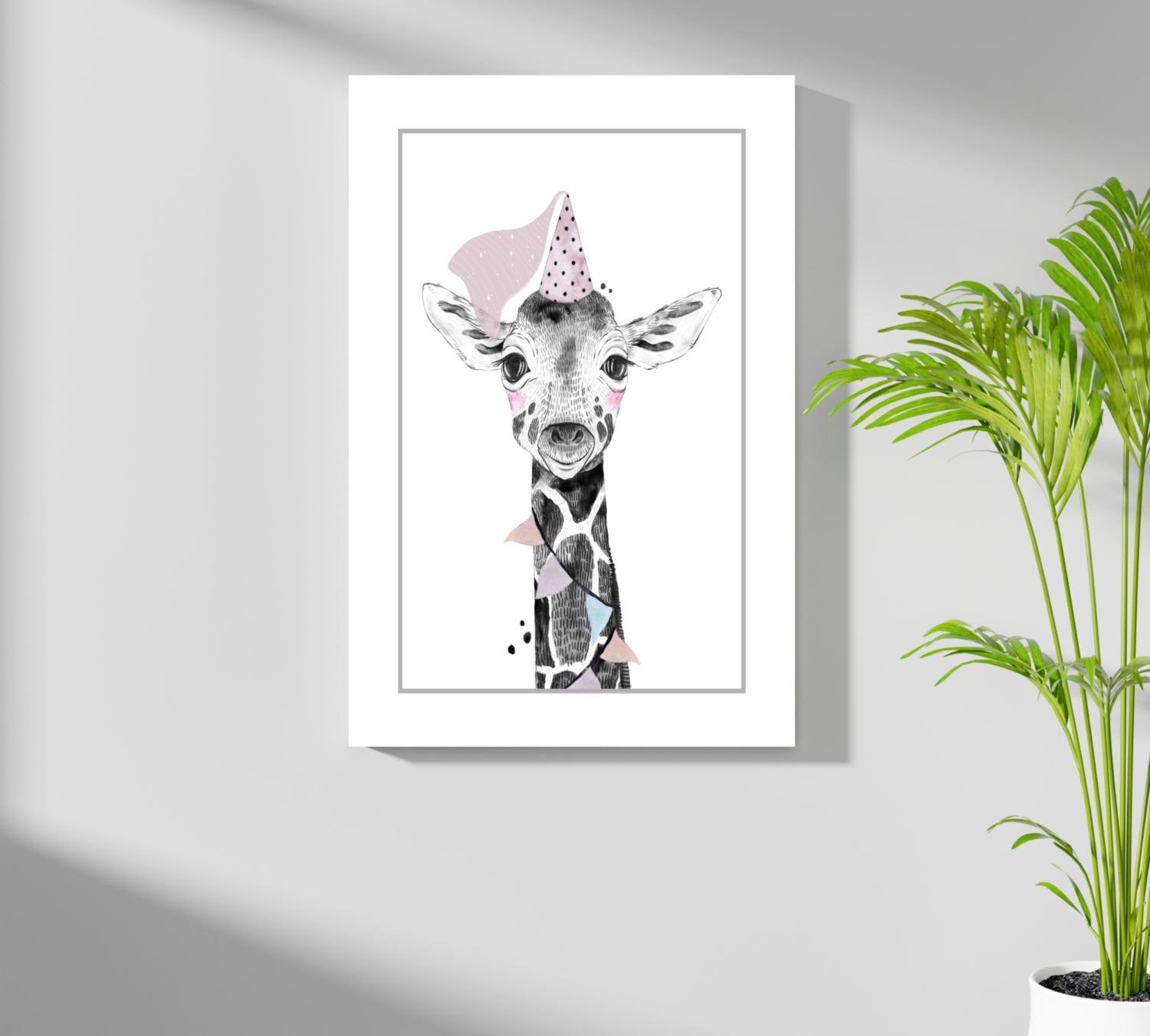 Giraffe Aluminum Print.