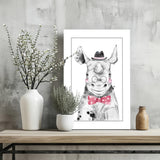 Mr Hippo Aluminum Print.