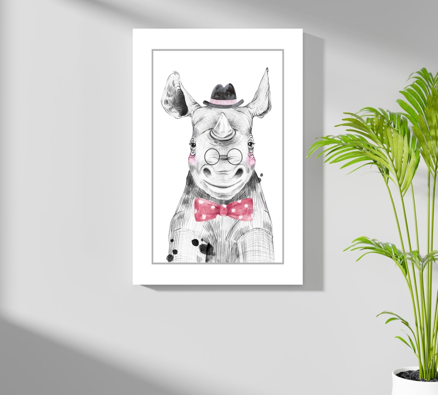 Mr Hippo Aluminum Print.