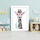 Giraffe Aluminum Print.