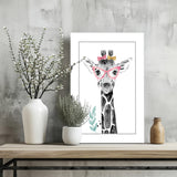 Giraffe Aluminum Print.