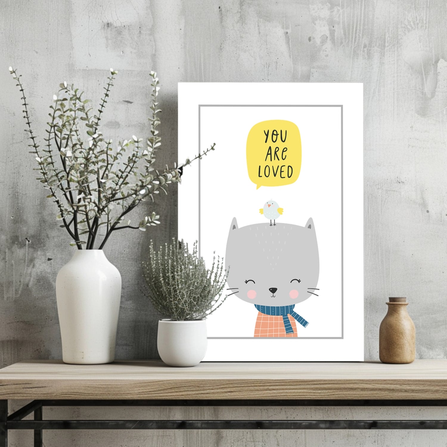 You Are Loved Aluminum Print.